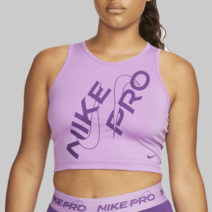 Nike Pro Dri-FIT Women's Crop Tank Top GRX (Fuchsia)