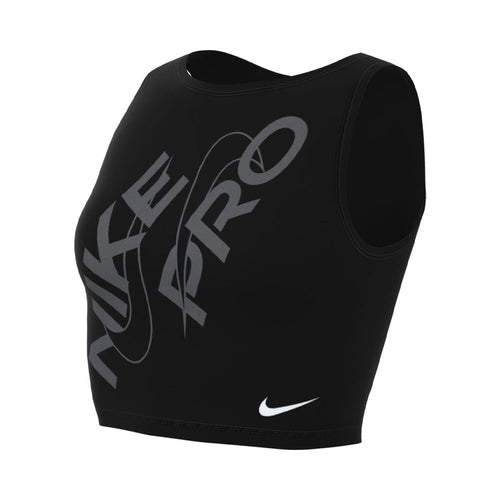 Nike Pro Dri-FIT Women's Crop Tank Top GRX (Black)