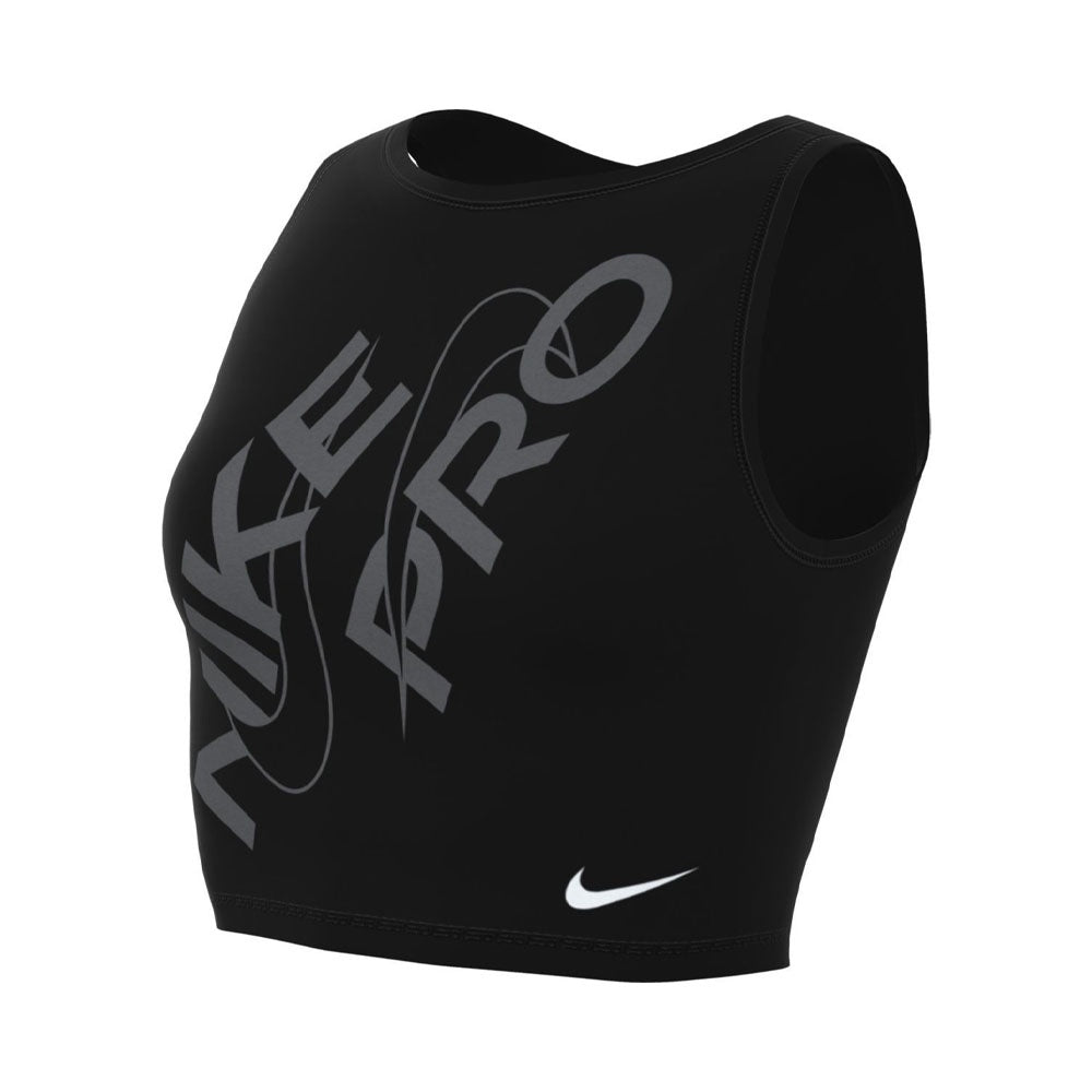 Nike Pro Dri-FIT Women's Crop Tank Top GRX (Black)