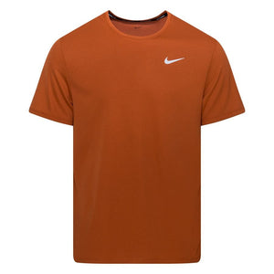 Nike Men's Dri-FIT Miler UV Running Top (Orange)