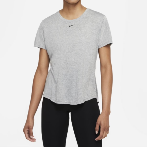 Nike Dri-FIT One Women's Standard-Fit Short-Sleeve Top (Grey)