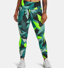Load image into Gallery viewer, Women&#39;s Under Armour HeatGear No-Slip Waistband Printed  Angle Leggings