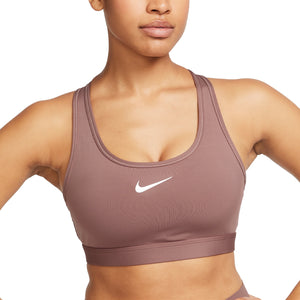 Nike Swoosh Medium Support Women's Padded Sports Bra (Mauve)